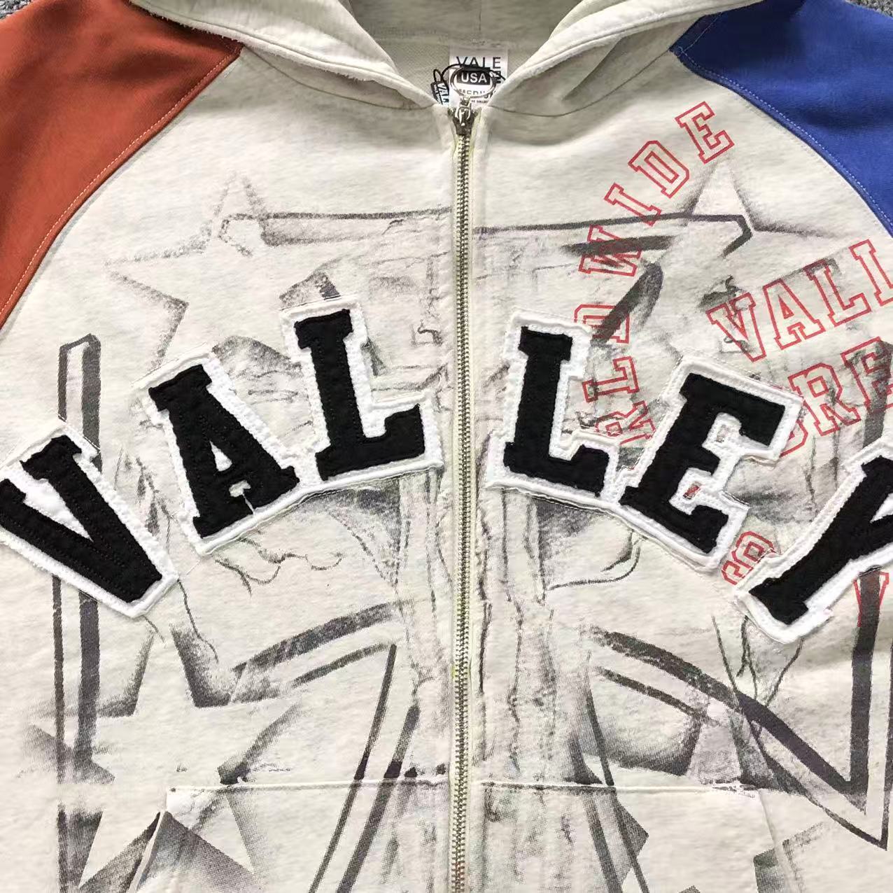 Vale Forever Patriot Chop N Screw Zip Up White