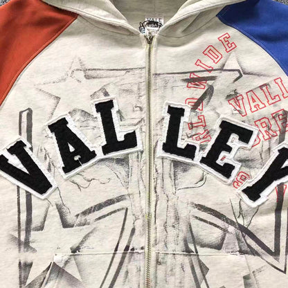 Vale Forever Patriot Chop N Screw Zip Up White