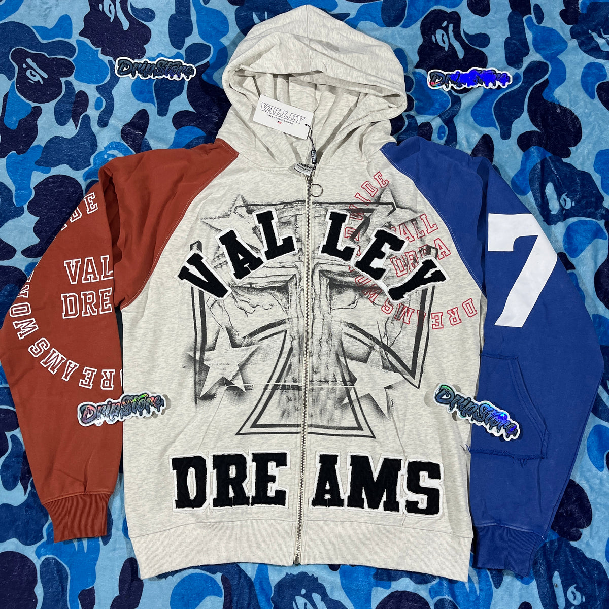Vale Forever Patriot Chop N Screw Zip Up White