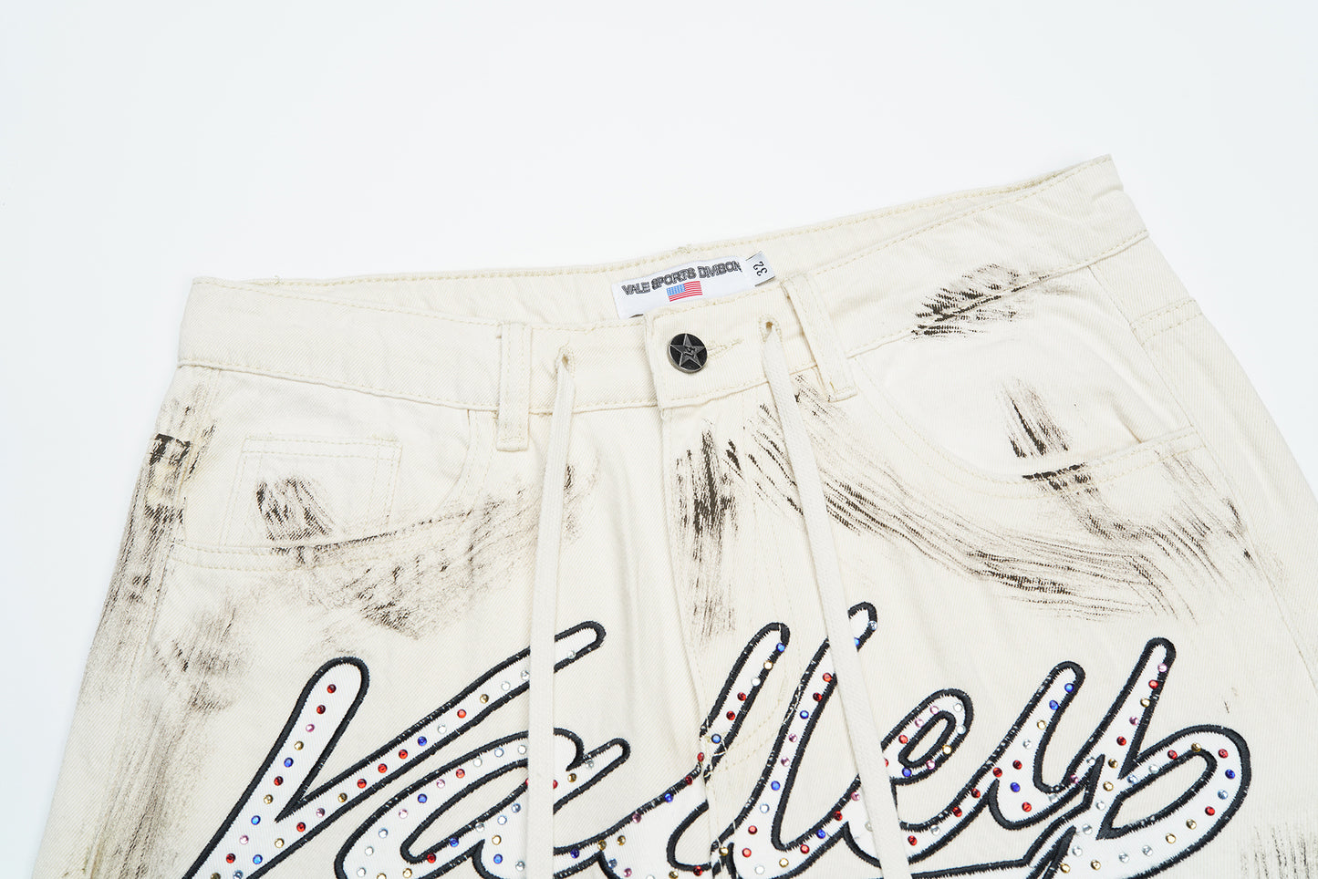 Vale Forever Reeses Denim Shorts Dirt Cream