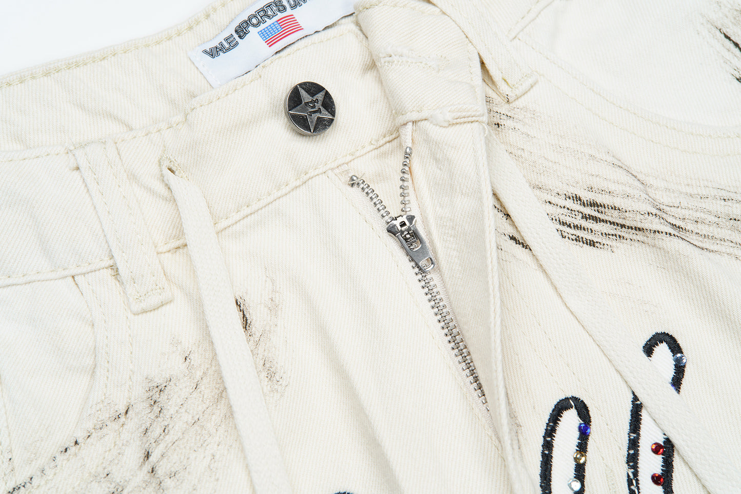 Vale Forever Reeses Denim Shorts Dirt Cream