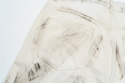 Vale Forever Reeses Denim Shorts Dirt Cream