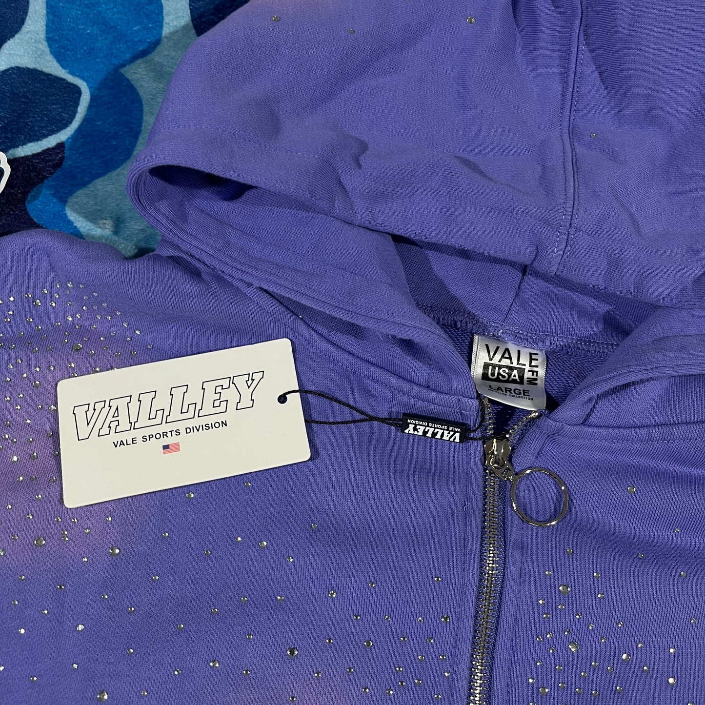 Vale Forever Sea Clustered Zip Up Light Blue
