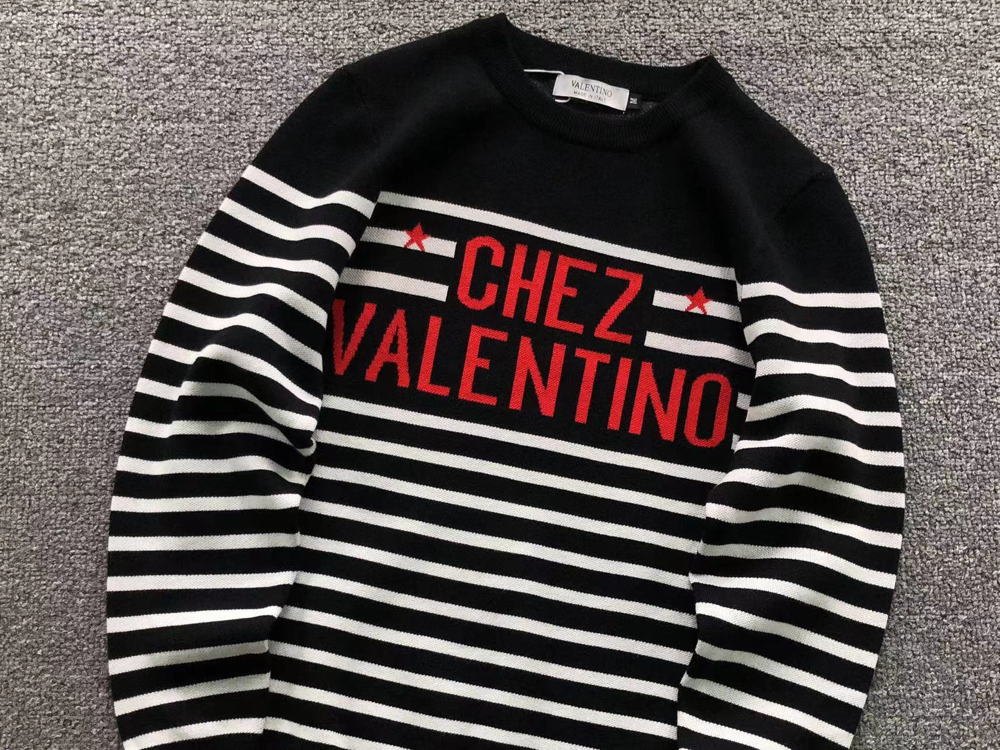 Valentino Garavani Chez Valentino Stripe Sweater