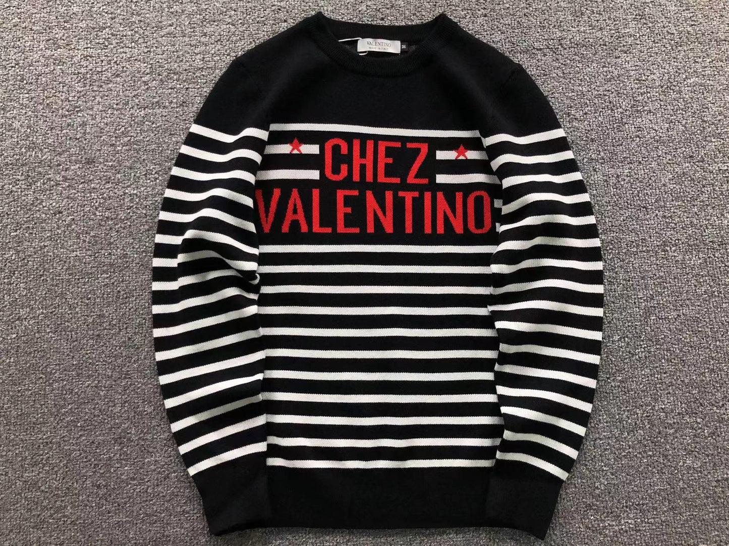 Valentino Garavani Chez Valentino Stripe Sweater