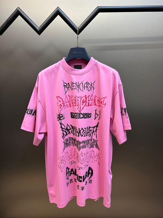 BALENCIAGA DIY METAL T-SHIRT PINK