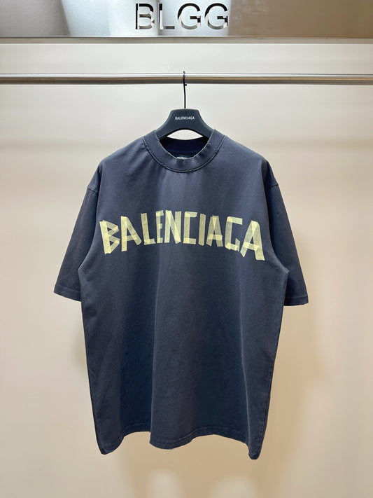 BALENCIAGA TAPE TYPE T-SHIRT BLACK