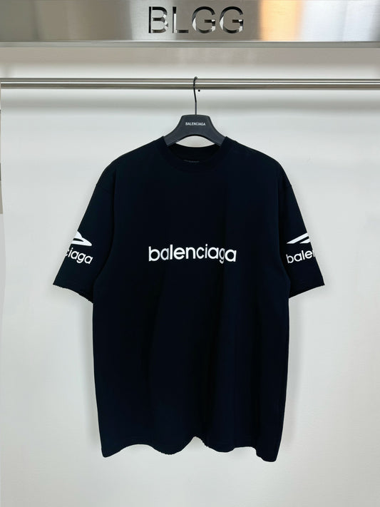 BALENCIAGA 3B LOGO T-SHIRT BLACK