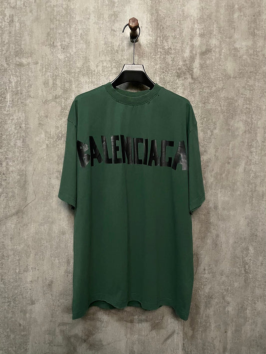 BALENCIAGA NEW TAPE TYPE T-SHIRT GREEN