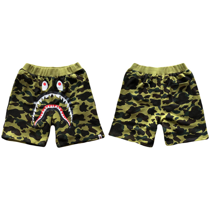 BAPE 1ST CAMO SHARK SWEAT SHORTS