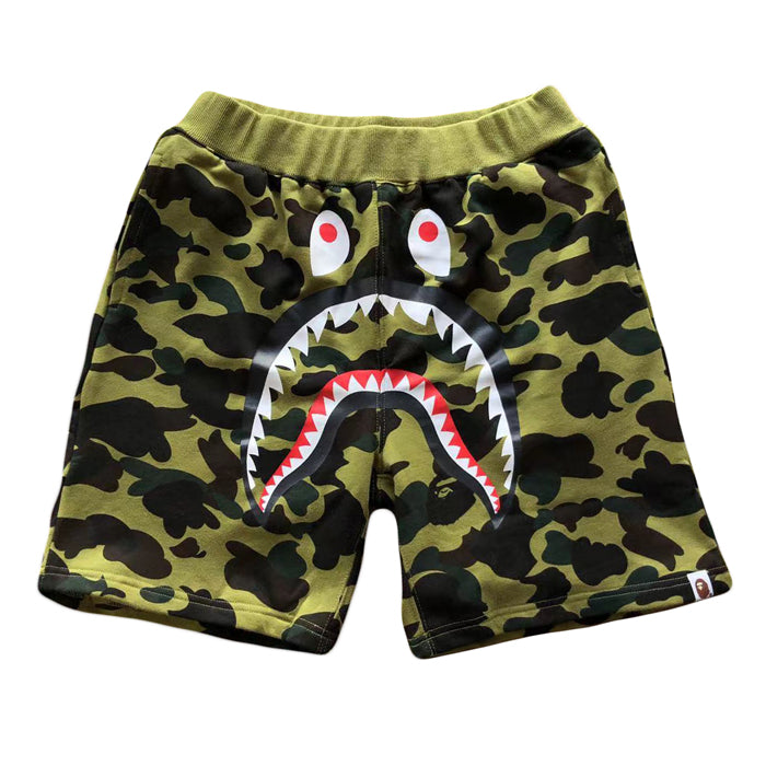 BAPE 1ST CAMO SHARK SWEAT SHORTS