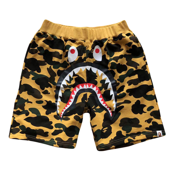 BAPE 1ST CAMO SHARK SWEAT SHORTS