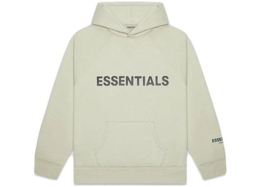 FEAR OF GOD ESSENTIALS APPLIQUE LOGO HOODIE ALFALFA SAGE