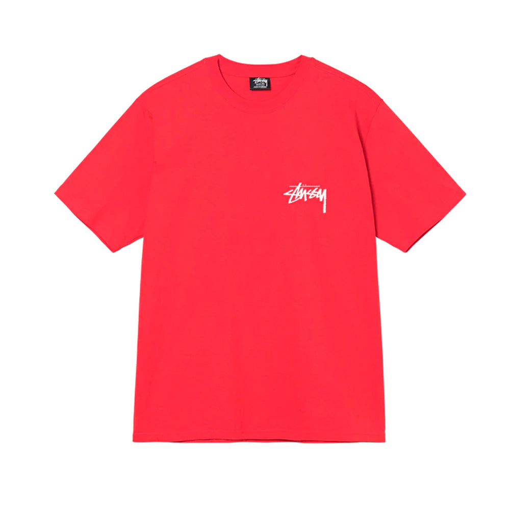 STUSSY FUZZY DICE TEE RED