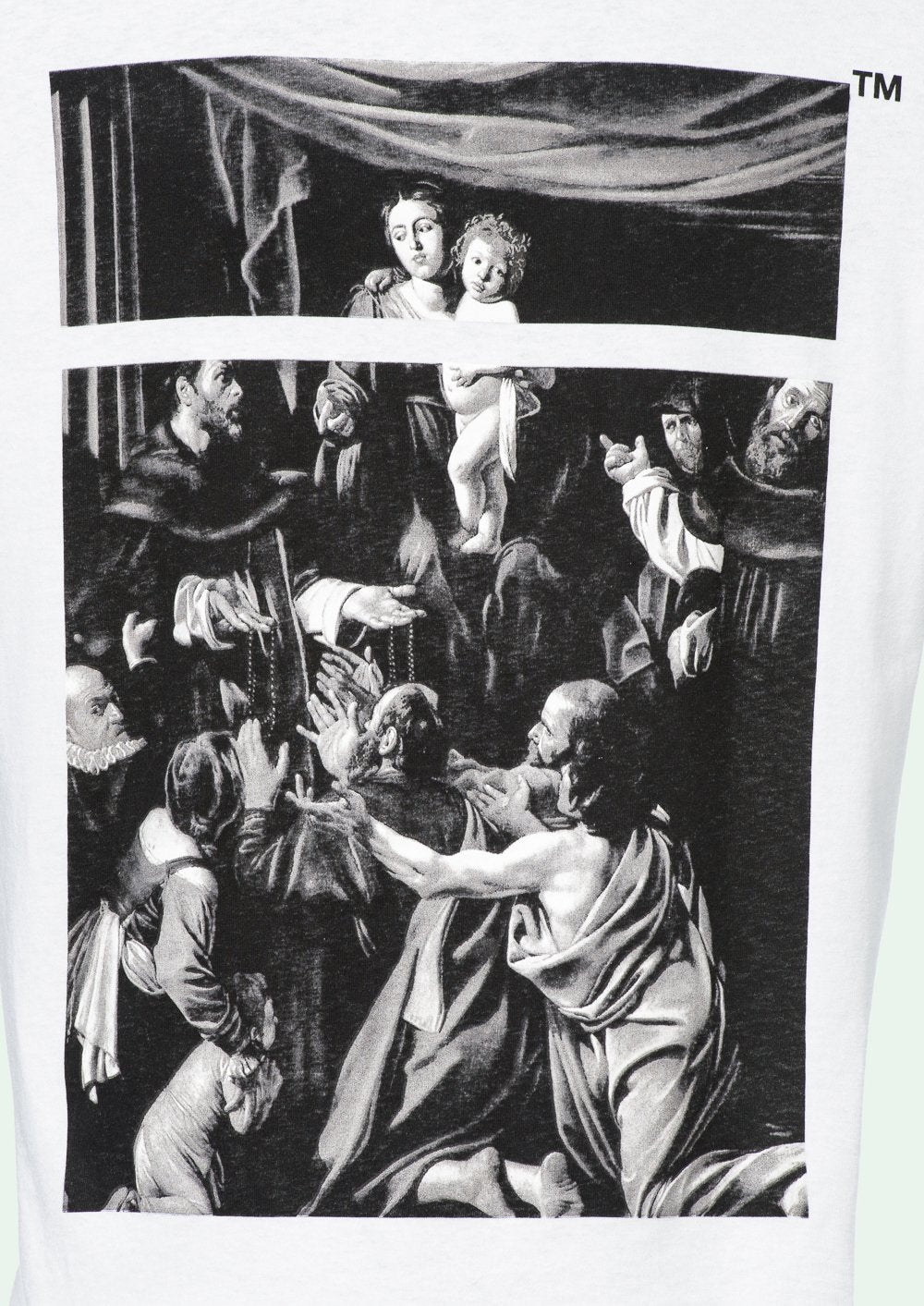 OFF WHITE CARAVAGGIO SQUARE S/S OVER T-SHIRT