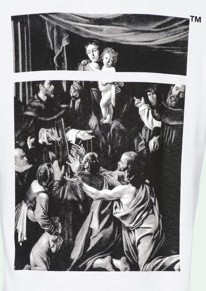 OFF WHITE CARAVAGGIO SQUARE S/S OVER T-SHIRT