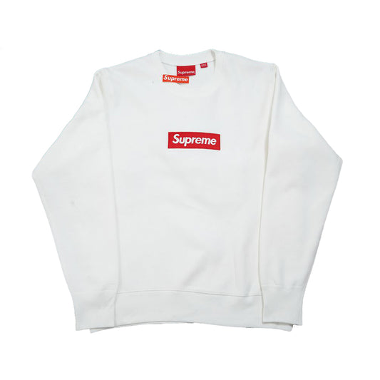 SUPREME BOX LOGO CREWNECK (FW15) WHITE