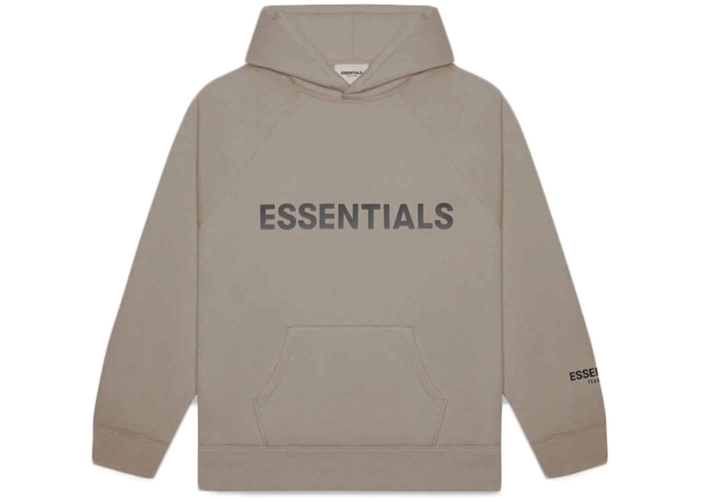 fear-of-god-essentials-applique-logo-hoodie-taupe-Drip Store Argentina