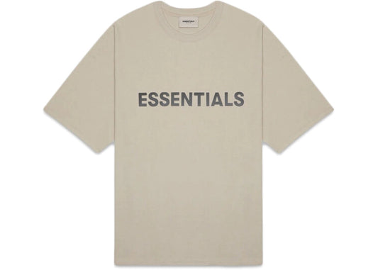 FEAR OF GOD ESSENTIALS BOXY T-SHIRT APPLIQUE LOGO OLIVE/KHAKI-Drip Store Argentina