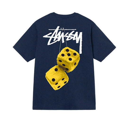 STUSSY FUZZY DICE TEE NAVY-Drip Store Argentina