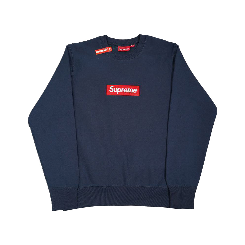 supreme-box-logo-crewneck-fw15-navy-Drip Store Argentina