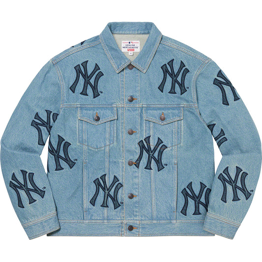 supreme-x-new-york-yankees-denim-jacket-Drip Store Argentina
